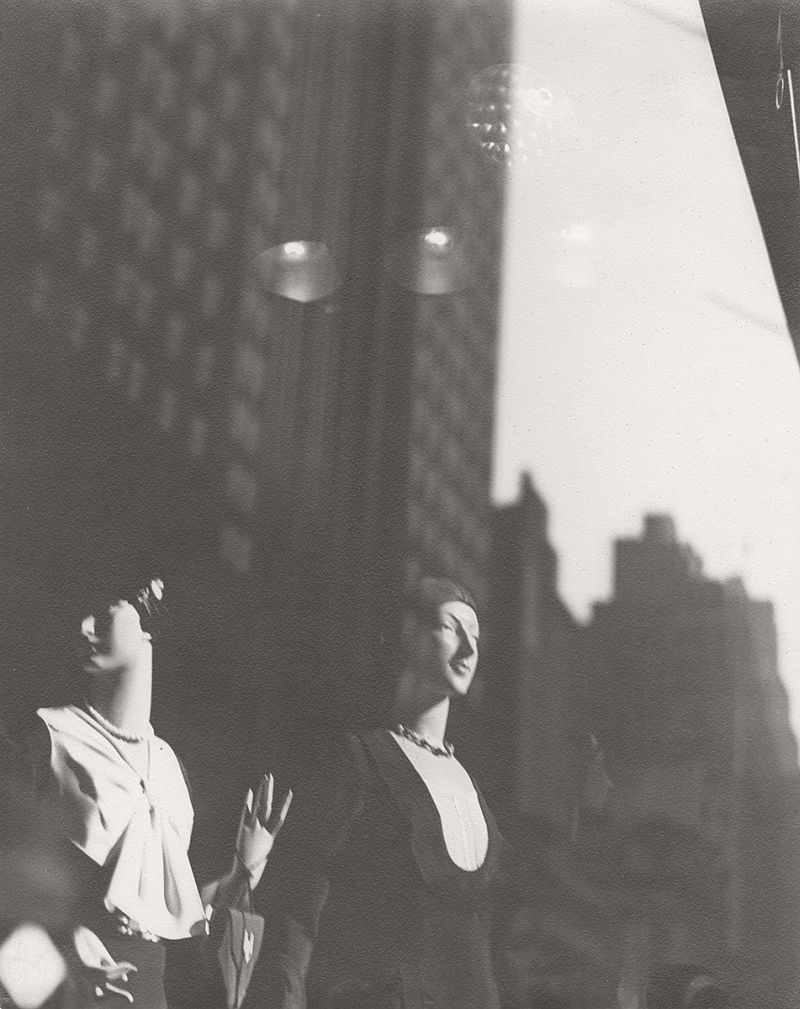 SCHELL, Sherril (1877-1964),  Reflections in New York Shop Window, c. 1930