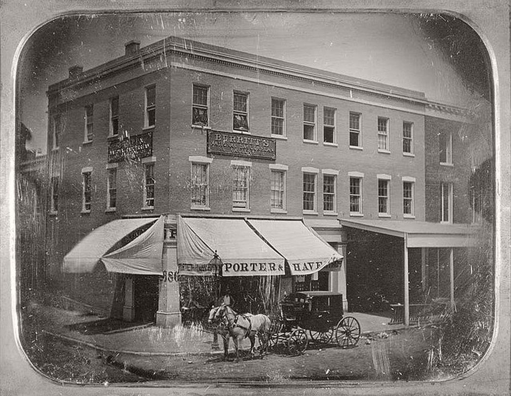 Fourth and Olive Streets, ca. 1851