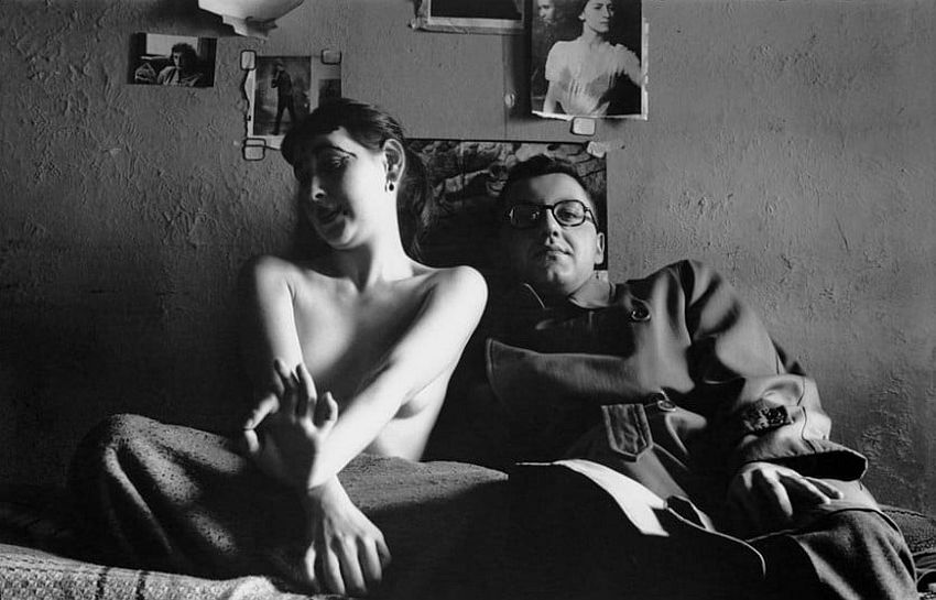 Self portait with Inez, c. 1947. Picture: © Saul Leiter, courtesy Howard Greenberg Gallery, New York / Steidl