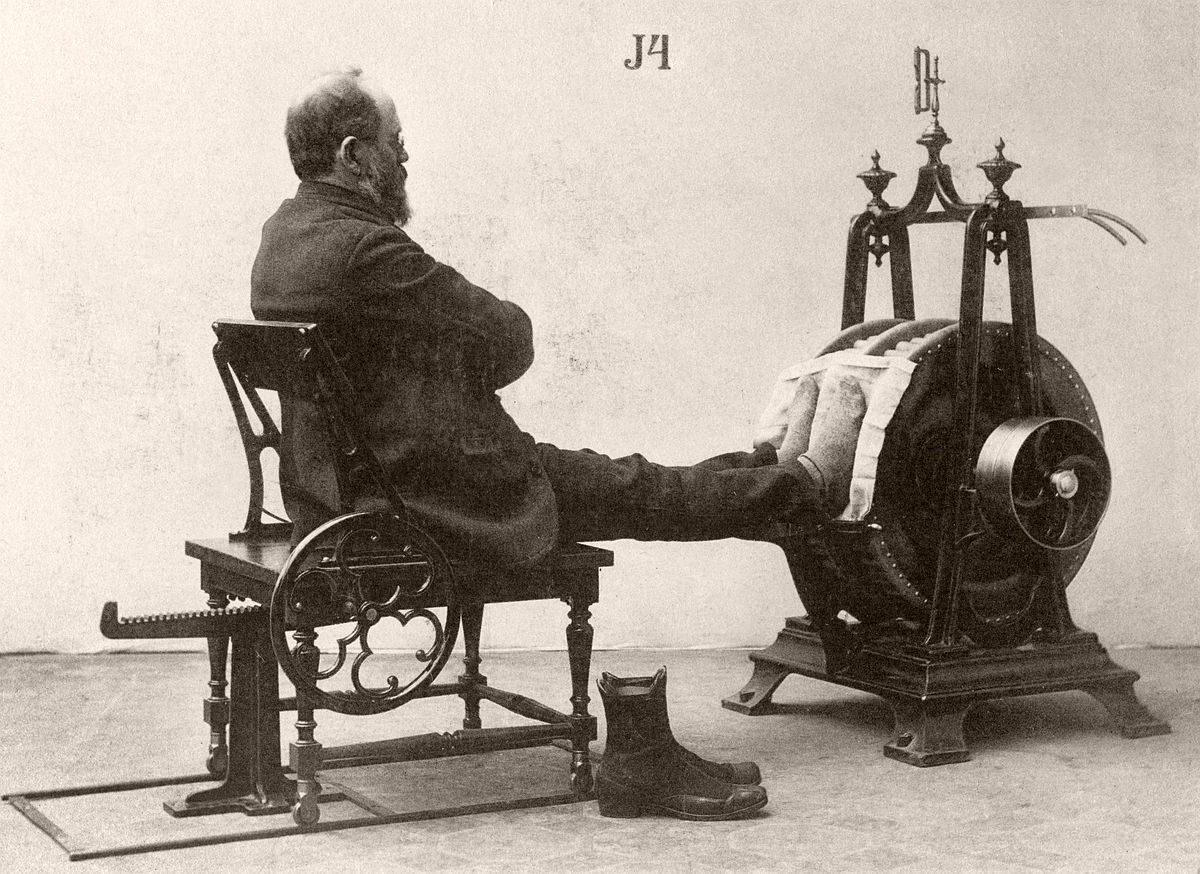 World's First Fitness Machines created by Dr Gustav Zander (Image: Caters)