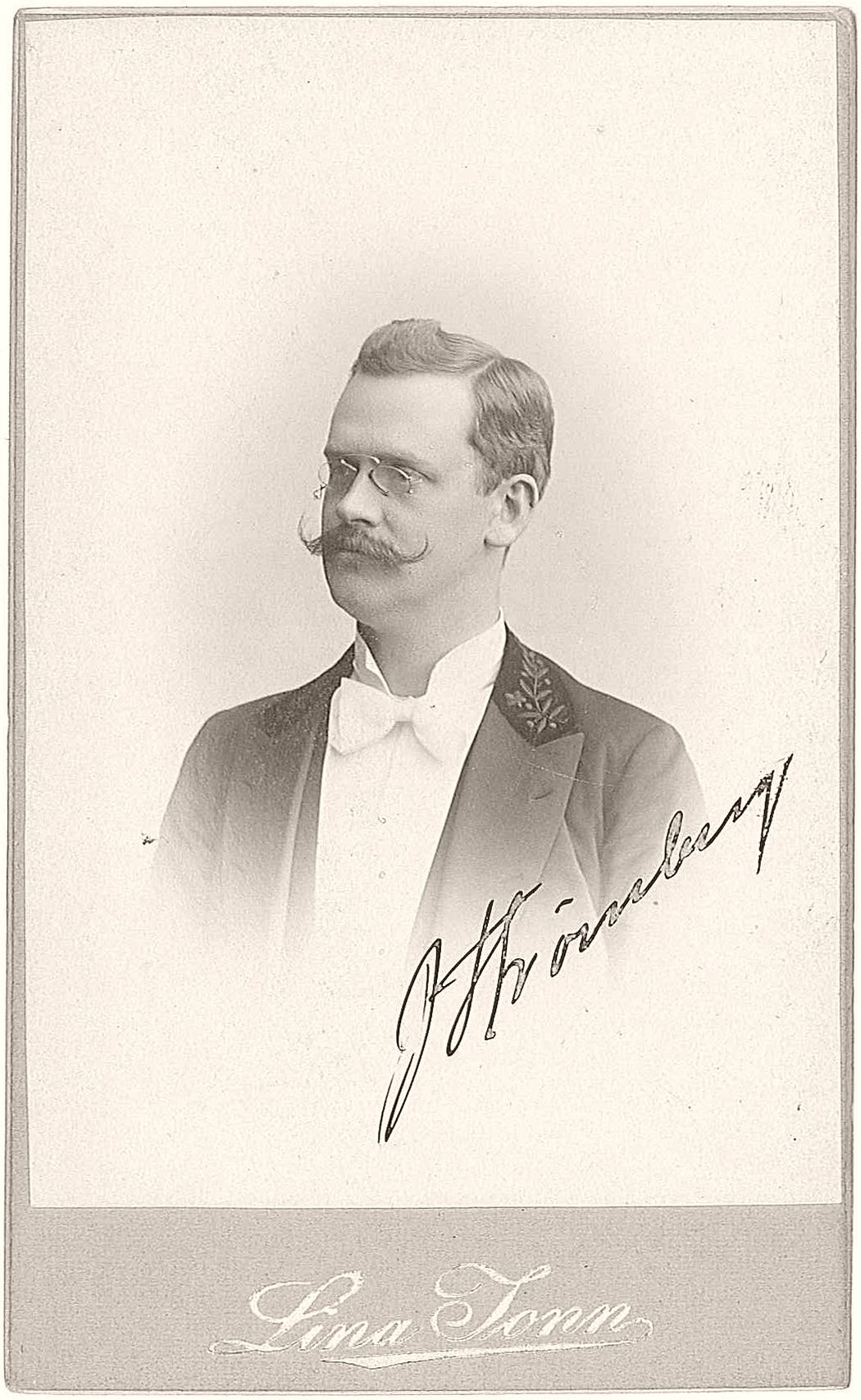 Johannes Strömberg (1868-1916), during the years 1898-1916 principal/head master of "Lunds Privata Elementarskola" (a gymnasium in Lund, later to be renamed "Strömbergsskolan" after him; today known as Spyken).