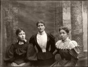 Vintage: Glass Plate Negatives Portraits Of Victorian Era Ladies (1860s 