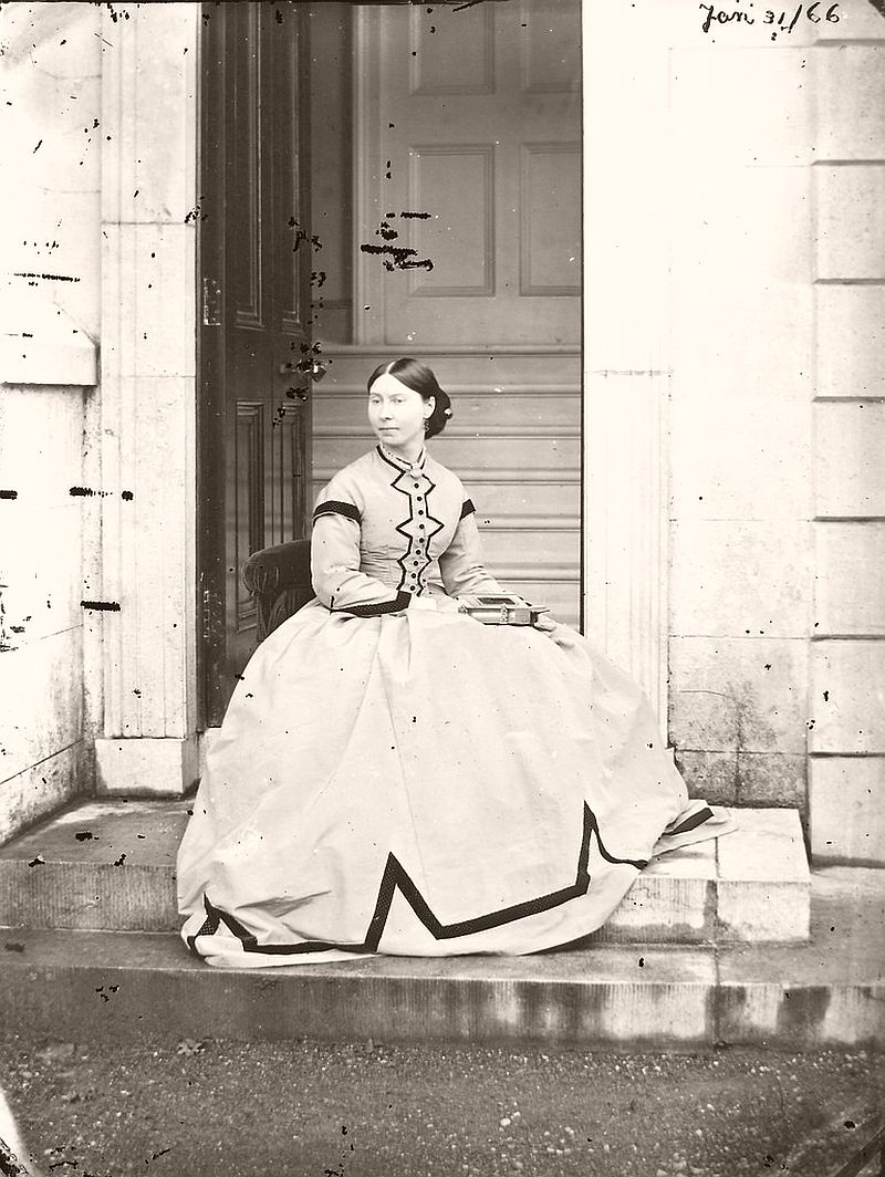 Vintage: Glass Plate Negatives Portraits of Victorian Era Ladies (1860s-1870)