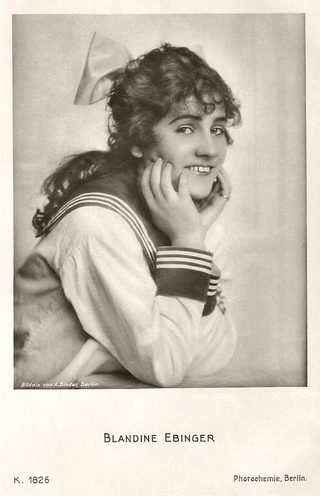 Blandine Ebinger (1899-1993) was a German cabaret singer and actress. Author Erich Kästner described her as “This lisping, scrawny person with the big, severe eyes is a master of the tragic-grotesque.” Her cinema career continued for seventy (70!) years. Her more than 90 film roles were once bigger, once smaller, but all her characters distinguished through her impressive acting.