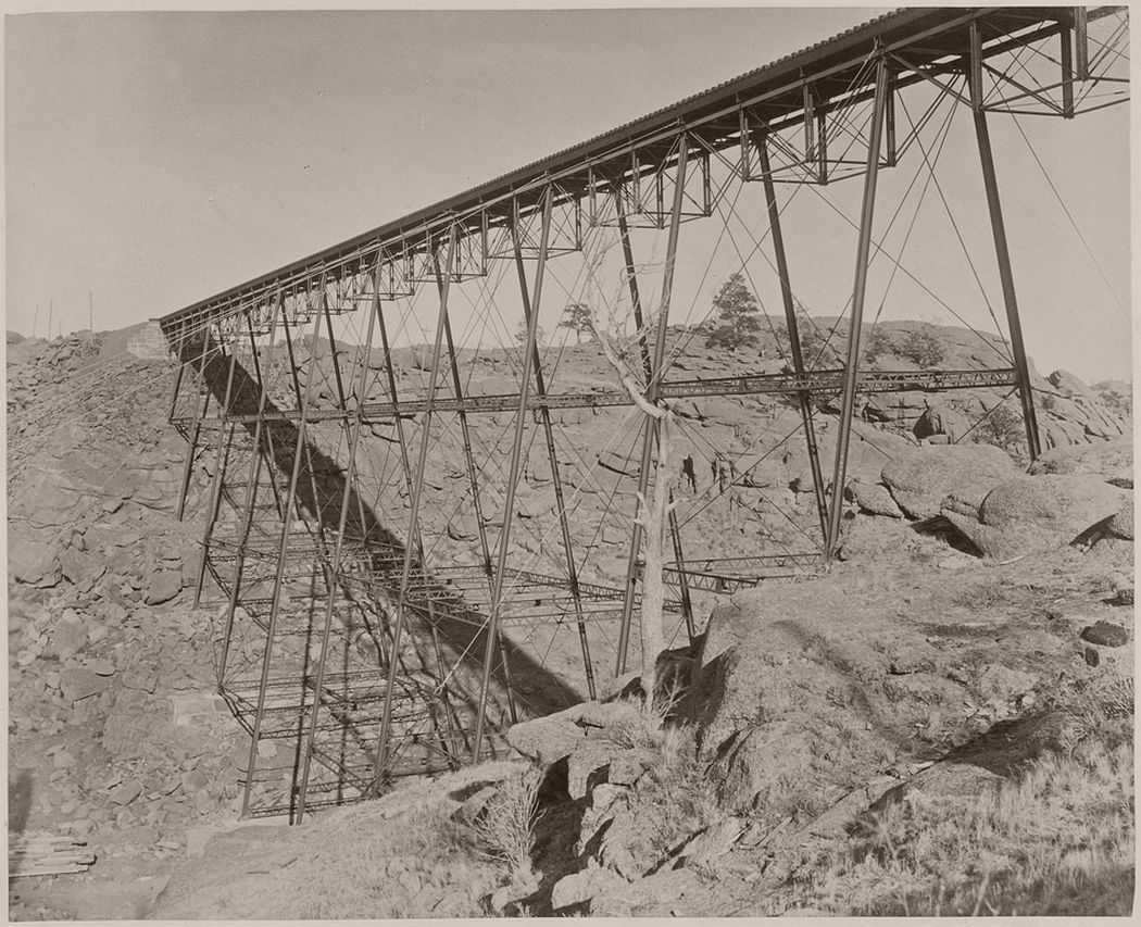 Dale Creek Iron Viaduct, Western Pacific Railroad, 1860 - 1879.