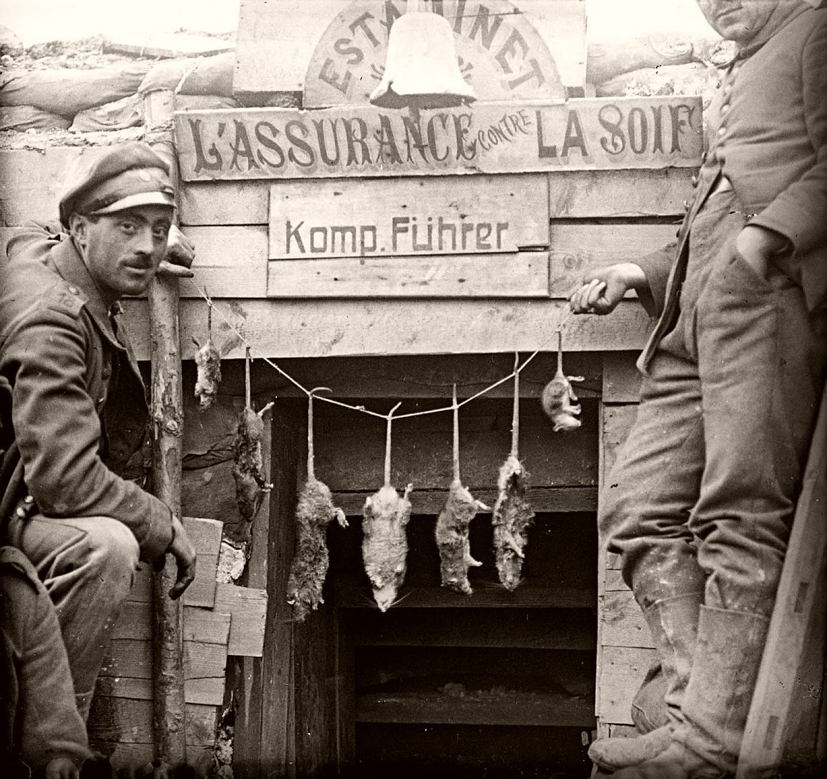 ww1 trenches rats