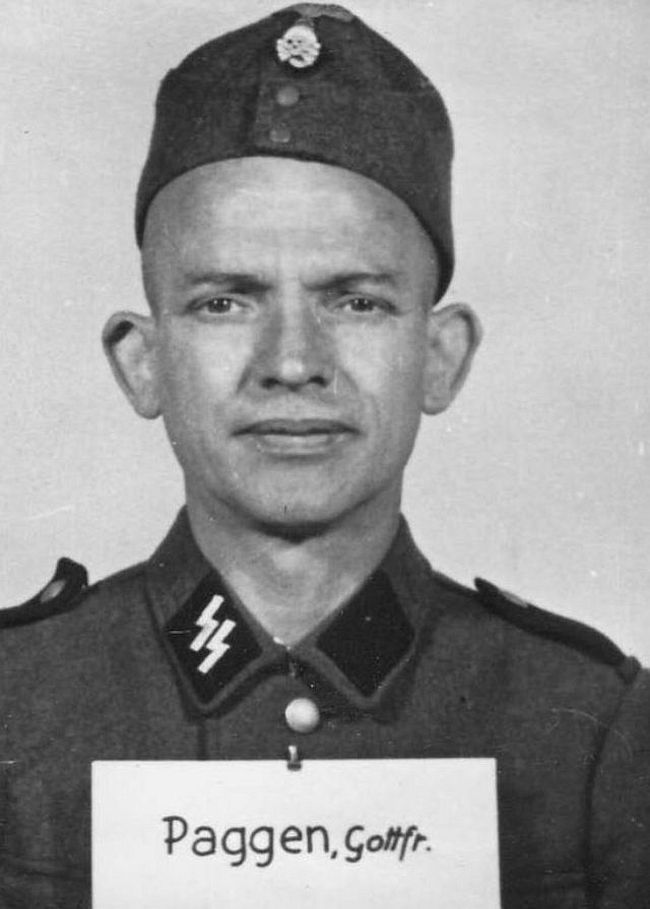 Gottfried Paggen, former laborer. Joined SS in 1944 as a Rottenführer (Corporal).
