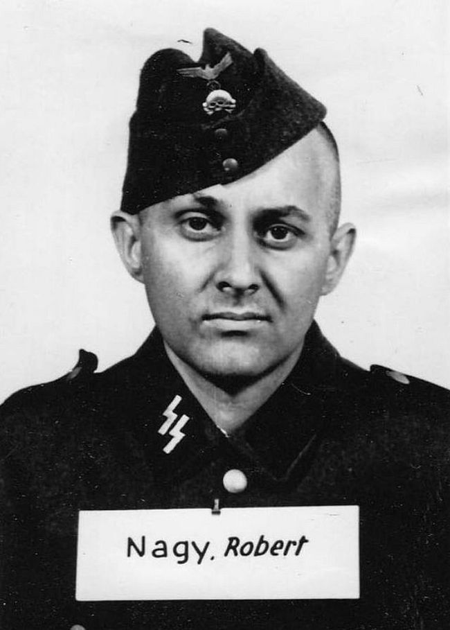 Robert Nagy, former electrician. Joined SS in 1942 as a Sturmmann (Stormtrooper).
