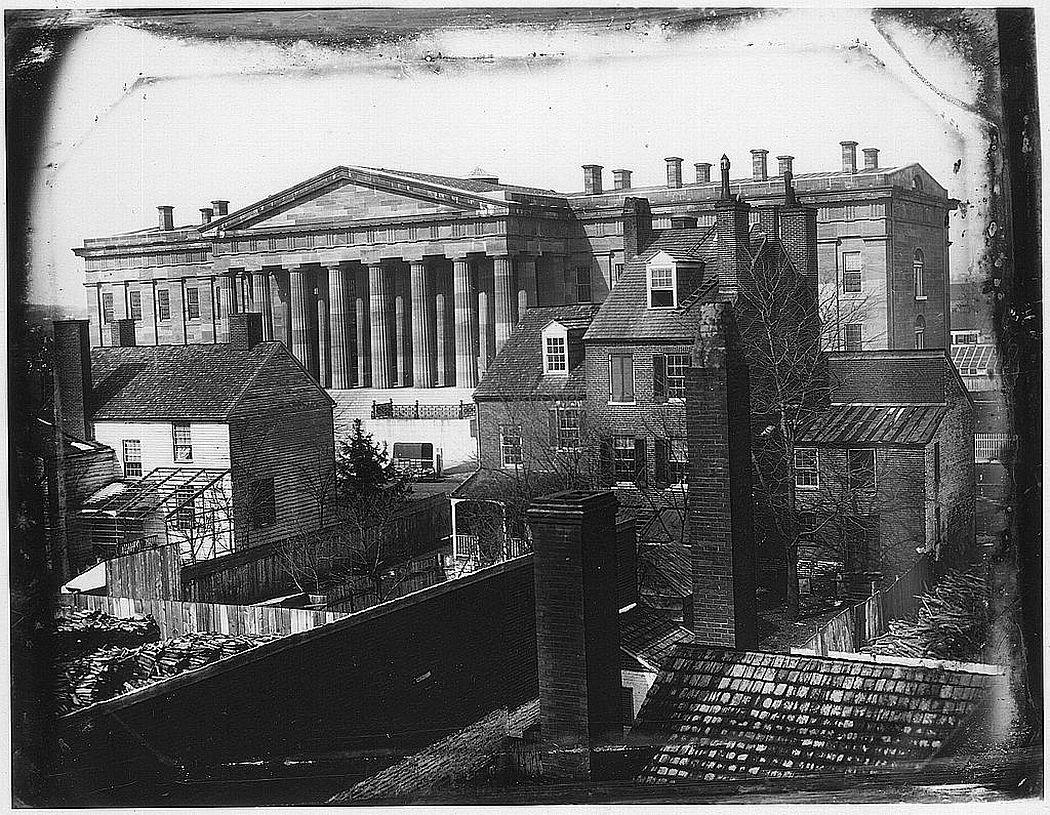 The United States Patent Office, photographed by John Plumbe, Jr., in 1846 (via Library of Congress)