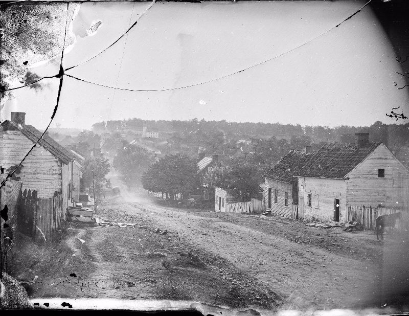 Main Street in Sharpsburg, Maryland, September 1862, after the Battle of Antietam