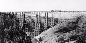 Vintage: Railroad Bridges With Timber Trestles
