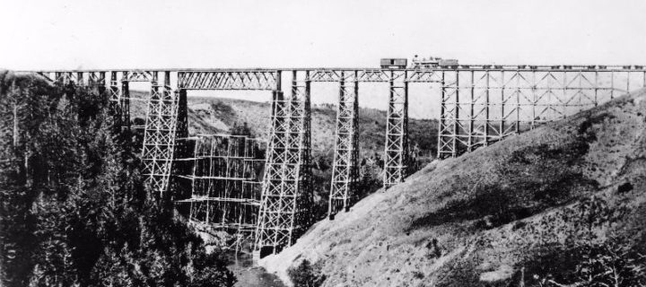 Vintage: Railroad Bridges With Timber Trestles