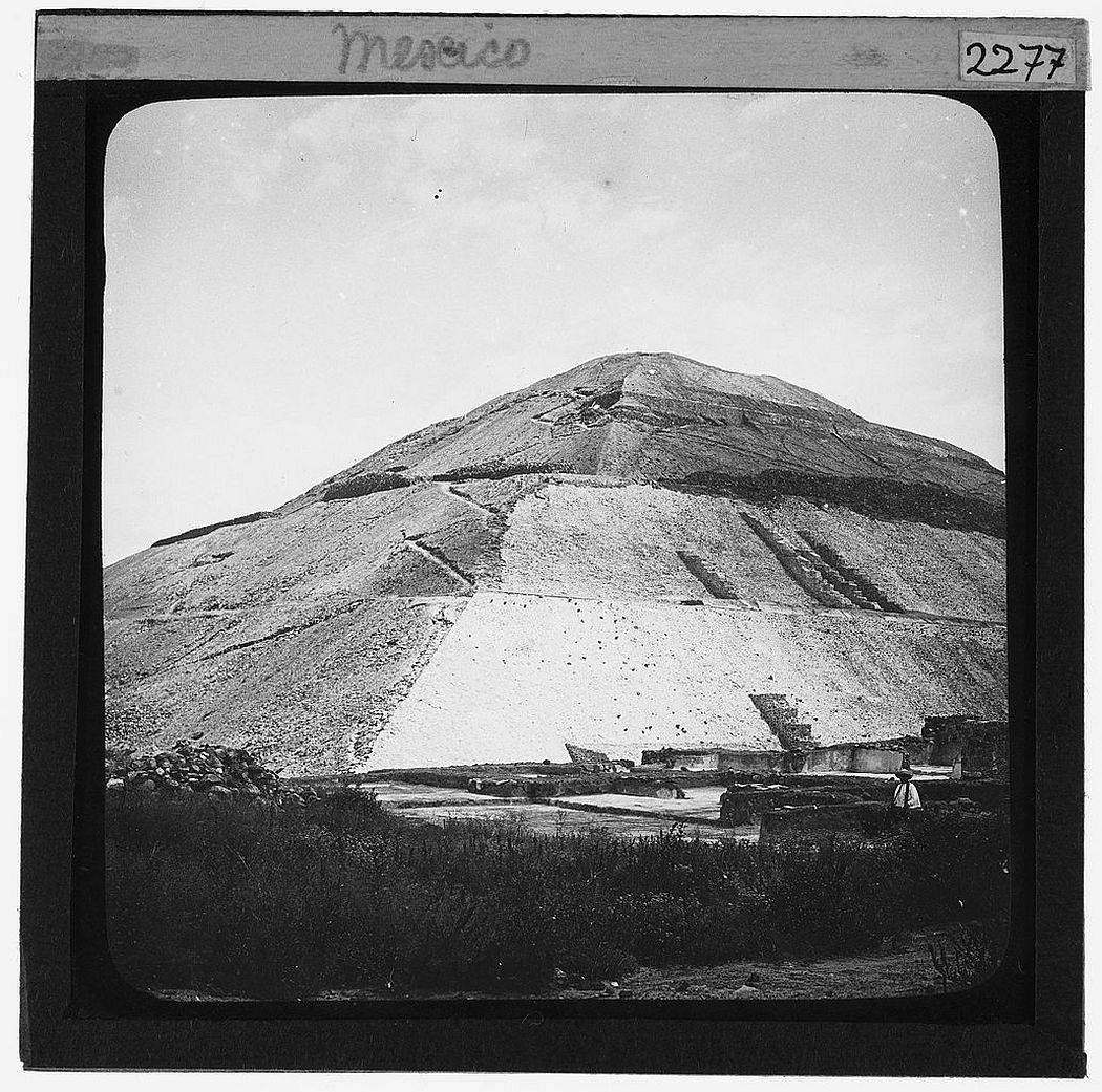 Pyramid of the Sun at Teotihuacan, Mexico (1906)