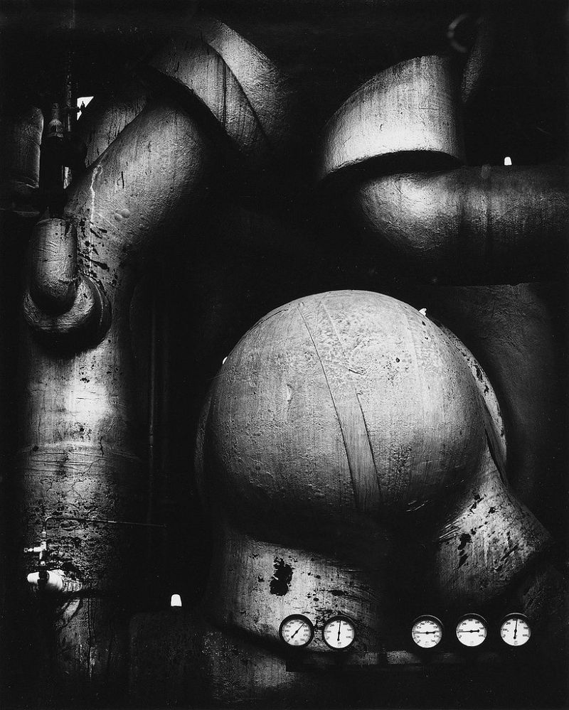 Ansel Adams, Pipes and Gauges, West Virginia, 1939 