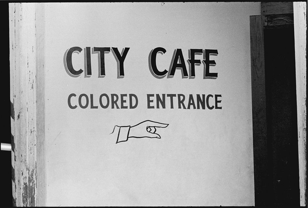 Entrance to the City Café, Selma, 1963. Danny Lyon (born 1942). Gelatin silver print, 11 x 14 inches. © Danny Lyon, New York & Magnum Photos, New York / Courtesy Edwynn Houk Gallery, New York. 