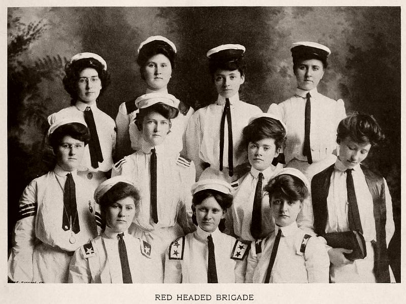  Red Headed Brigade, Baptist Female University, 1904
