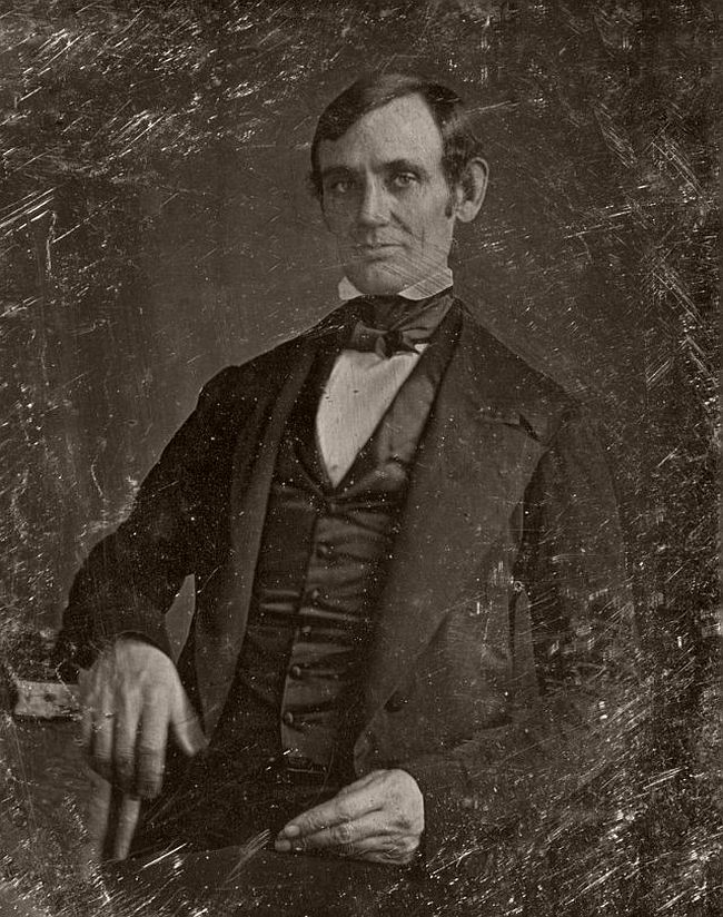 1846 or 1847 – Nicholas H. Shepherd This daguerreotype is the earliest confirmed photographic image of Abraham Lincoln. It was reportedly made in 1846 by Nicholas H. Shepherd shortly after Lincoln was elected to the United States House of Representatives. Shepherd's Daguerreotype Miniature Gallery, which he advertised in the Sangamo Journal, was located in Springfield over the drug store of J. Brookie. Shepherd also studied law at the law office of Lincoln and Herndon.