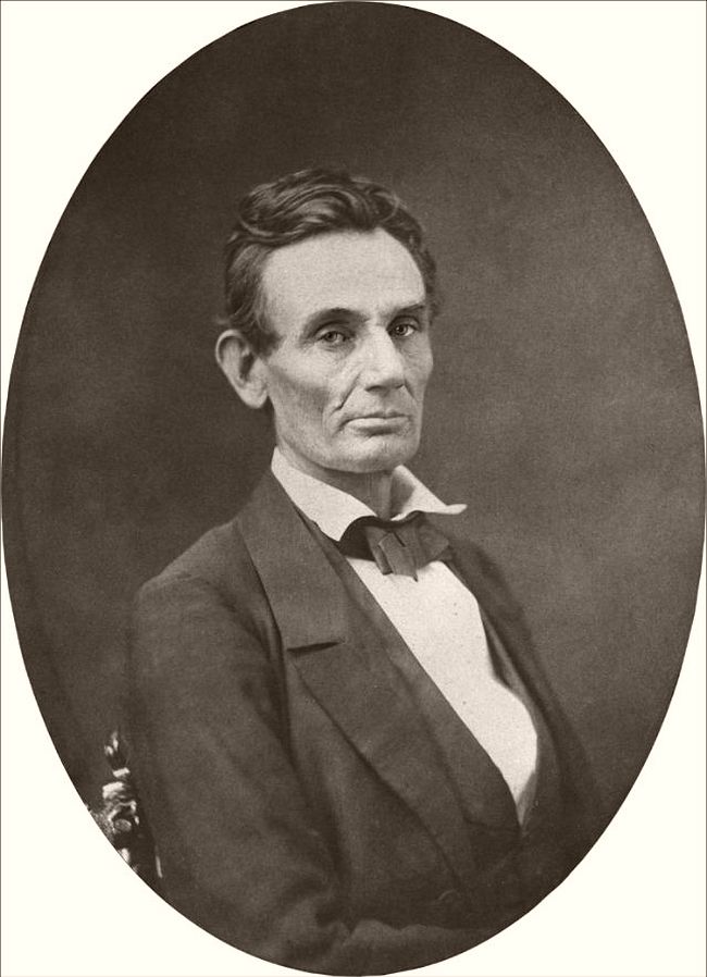 October 4, 1859 – Samuel M. Fassett Lincoln sat for this portrait at the gallery of Cooke and Fassett in Chicago. Cooke wrote in 1865 “Mrs. Lincoln pronounced [it] the best likeness she had ever seen of her husband.”