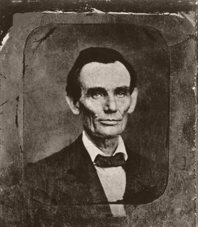 May 27, 1857 – Amon T. Joslin Although some historians have dated this photograph during the court session of November 13, 1859, and others have placed it as early as 1853, most authorities now believe it was taken on May 27, 1857. The photographer Amon T. Joslin owned “Joslin's Gallery” located on the second floor of a building adjoining the Woodbury Drug Store, in Danville, IL. This was one of Lincoln's favorite stopping places in Vermilion County, Illinois, while he was a traveling lawyer. Joslin photographed Abraham Lincoln twice at this sitting. Lincoln kept one copy and gave the other to his friend, Thomas J. Hilyard, deputy sheriff of Vermilion County. Today, one original resides in the Illinois State Historical Library.