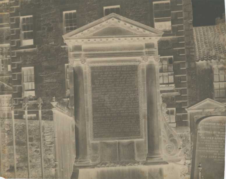 Attributed to Dr. Thomas KEITH (Scottish, 1827-1895) Covenanters' Monument, Greyfriars, 1853-1856, Waxed paper negative, 21.4 x 26.6 cm