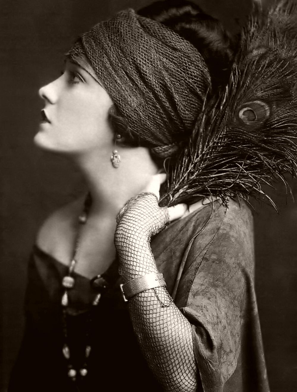 Portrait of Gloria Swanson silent movie star