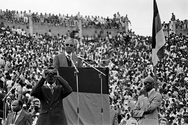 From the series Politics. Photograph by Santu Mofokeng (b.1956) © Santu Mofokeng Foundation. Image courtesy of Lunetta Bartz, MAKER, Johannesburg and Steidl GmbH. 