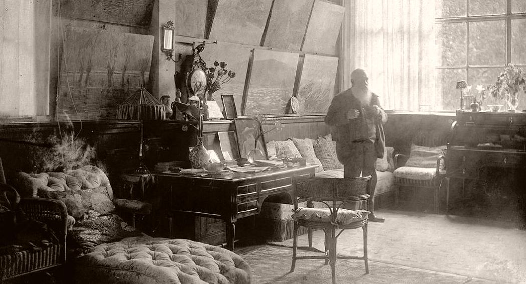 Claude Monet in His Studio at Giverny