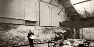 Vintage: Claude Monet in His Studio at Giverny