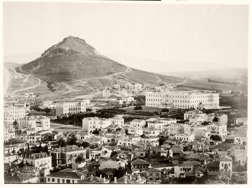 Athens from Acropolis, Greece, circa 1860