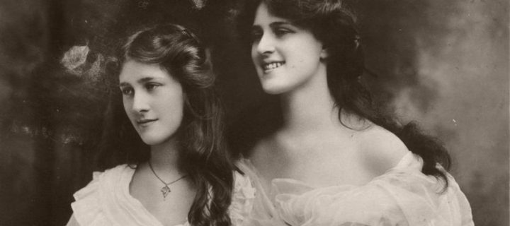 Vintage: Portrait Photos of the Dare Sisters: Phyllis and Zena (early 20th Century)