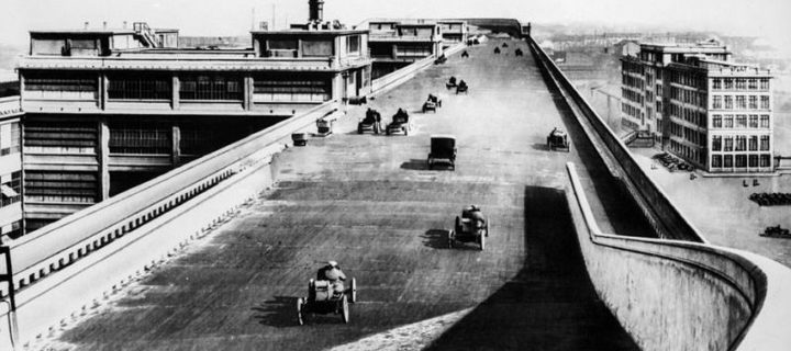Vintage: Fiat Rooftop Test Track in Turin (1920s)