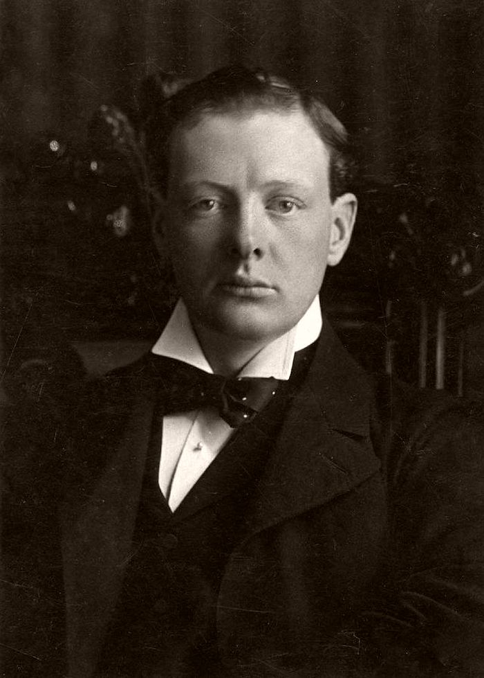 Churchill portrait by Russell & Sons, 1904.