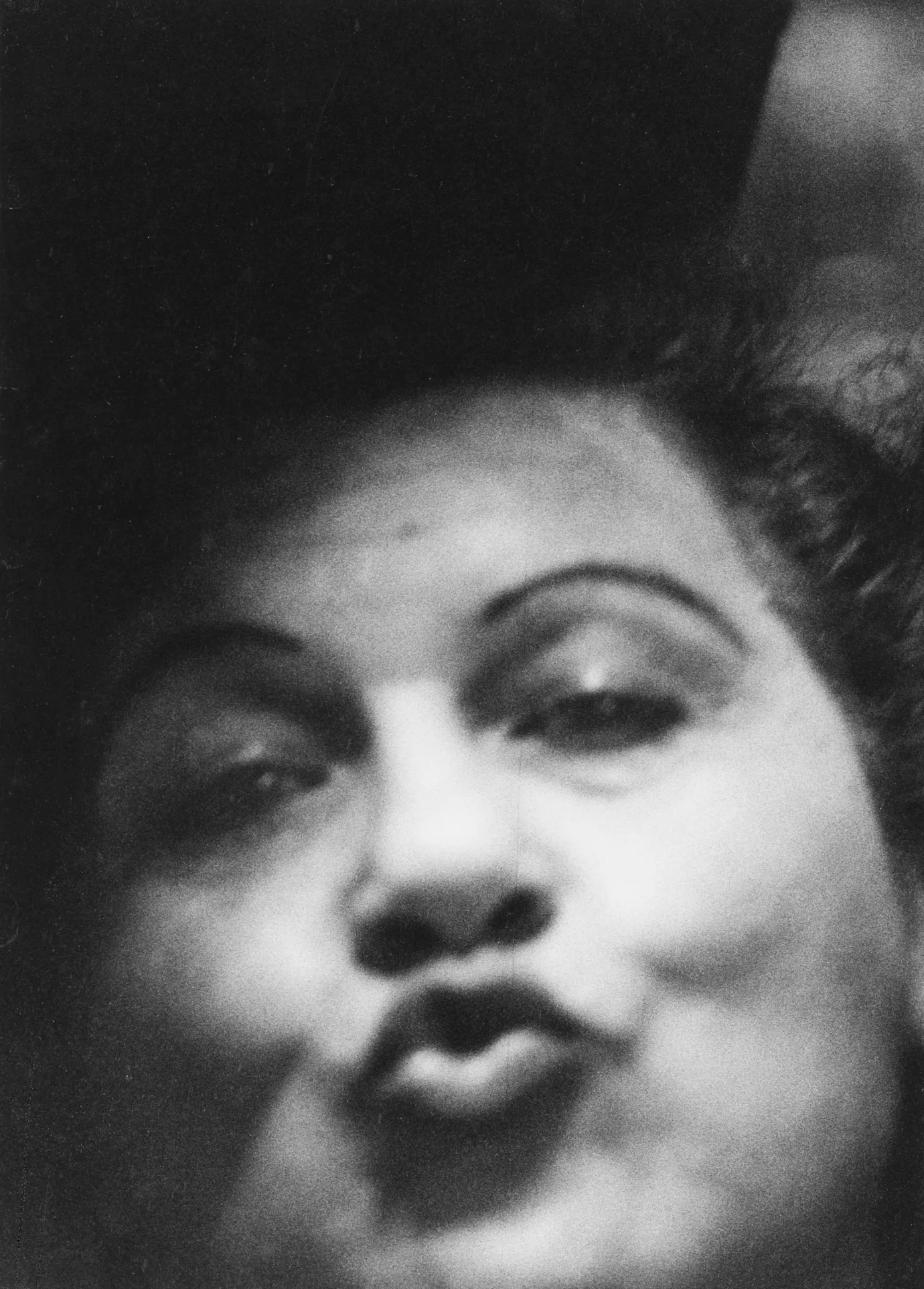  Woman making a kissy face, Sammy’s Bowery Follies, N.Y.C. 1958 gelatin silver print, 14 x 11 inches (sheet) [35.6 x 27.9 cm]