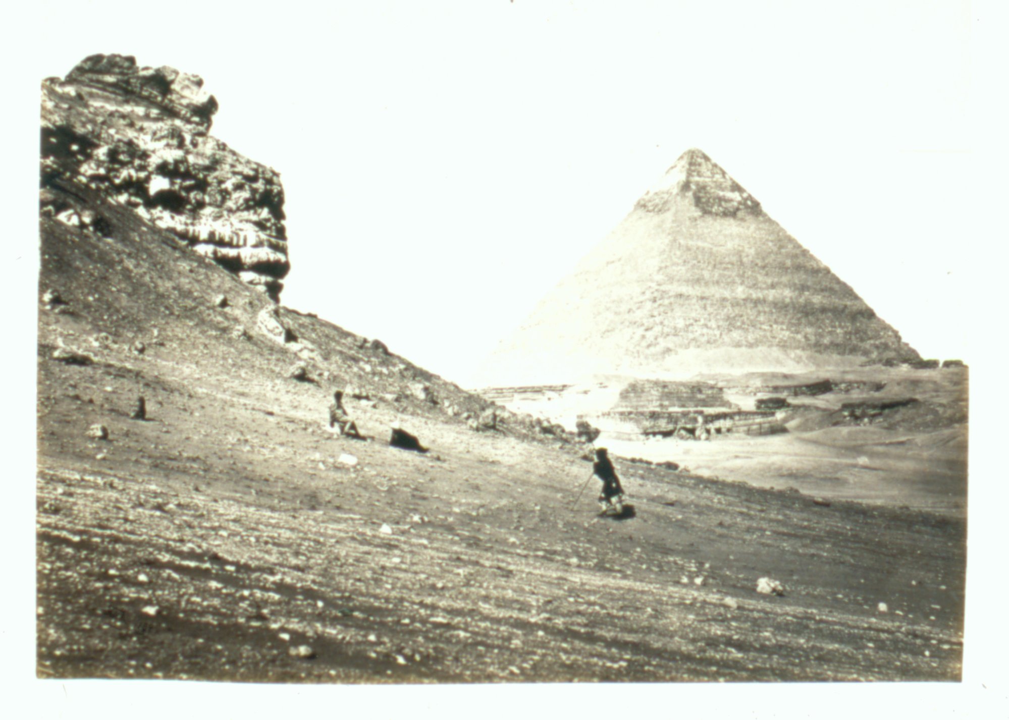 Francis Frith, The Second Pyramid, from the South-East, 1858