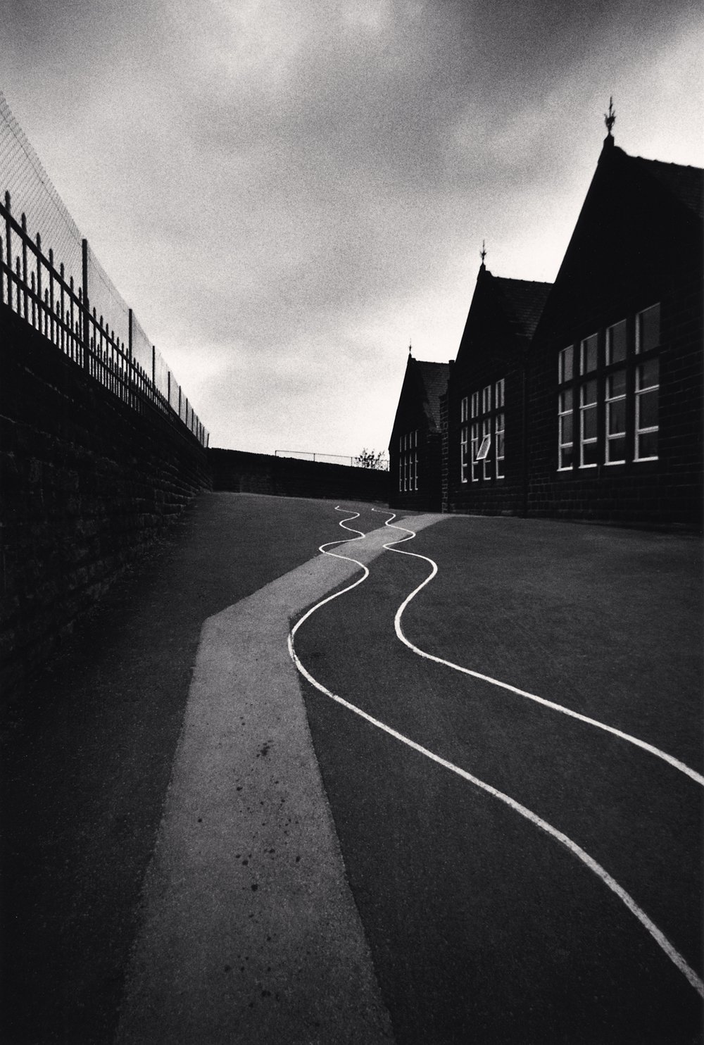 School Yard, Heptonstall, West Yorkshire, England. 1983