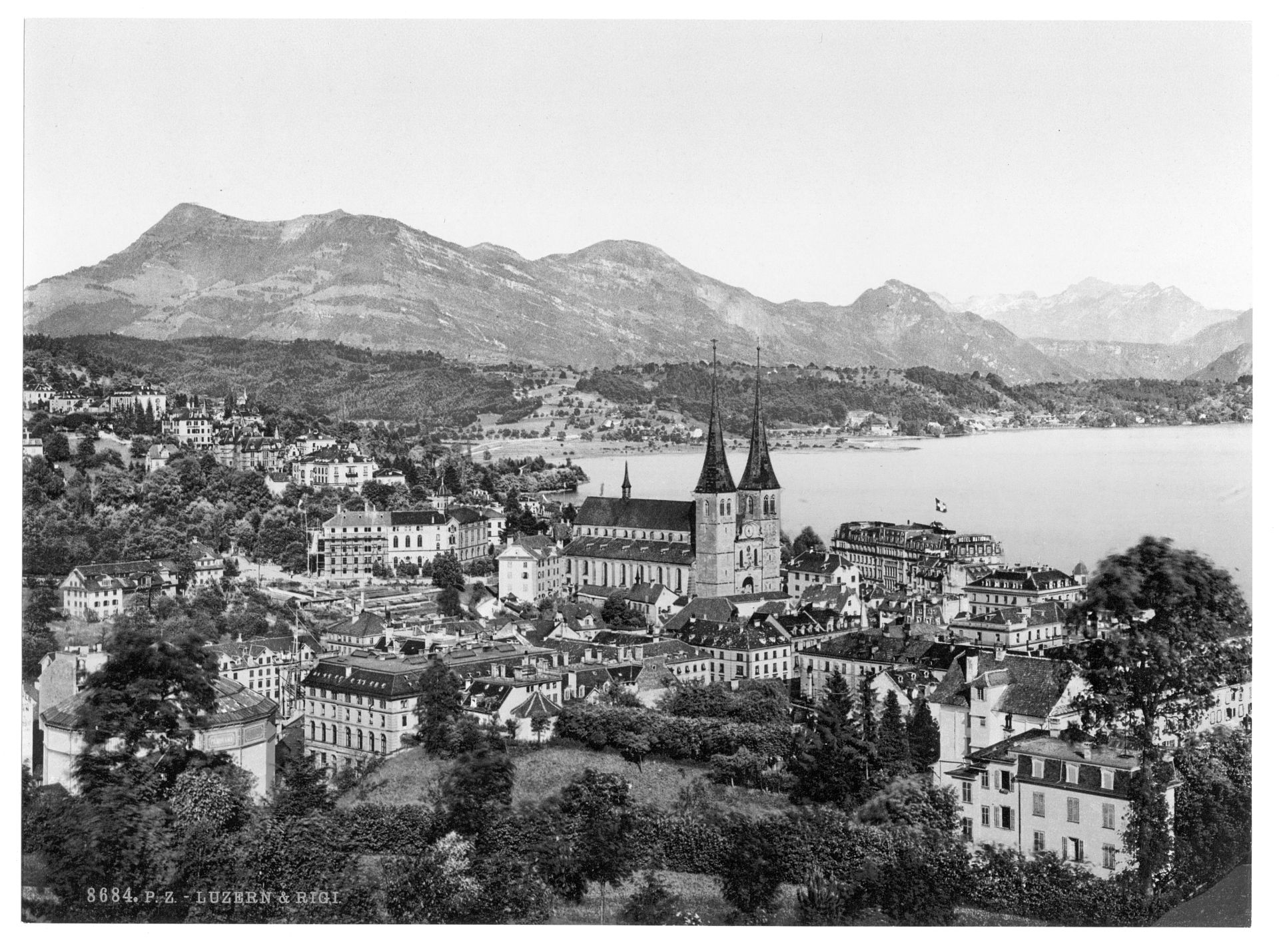 Rigi, seen from the Gutsch, Lucerne, Switzerland