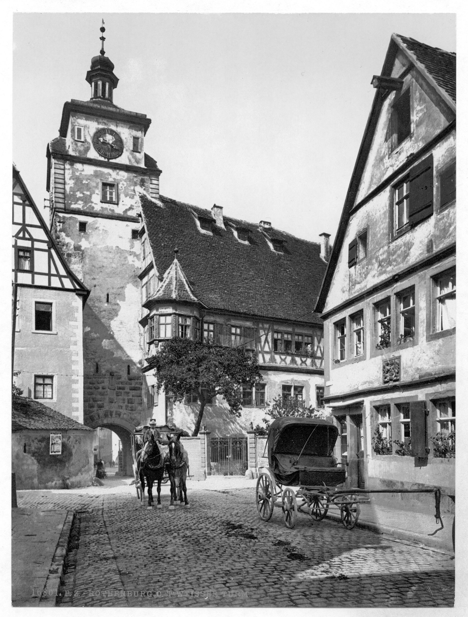 White Tower (i.e. Weisser Turm), Rothenburg (i.e. ob der Tauber), Bavaria, Germany