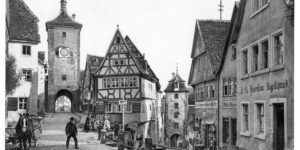 Vintage: Historic B&W photos of Rothenburg ob der Tauber, Bavaria, Germany (1890s)