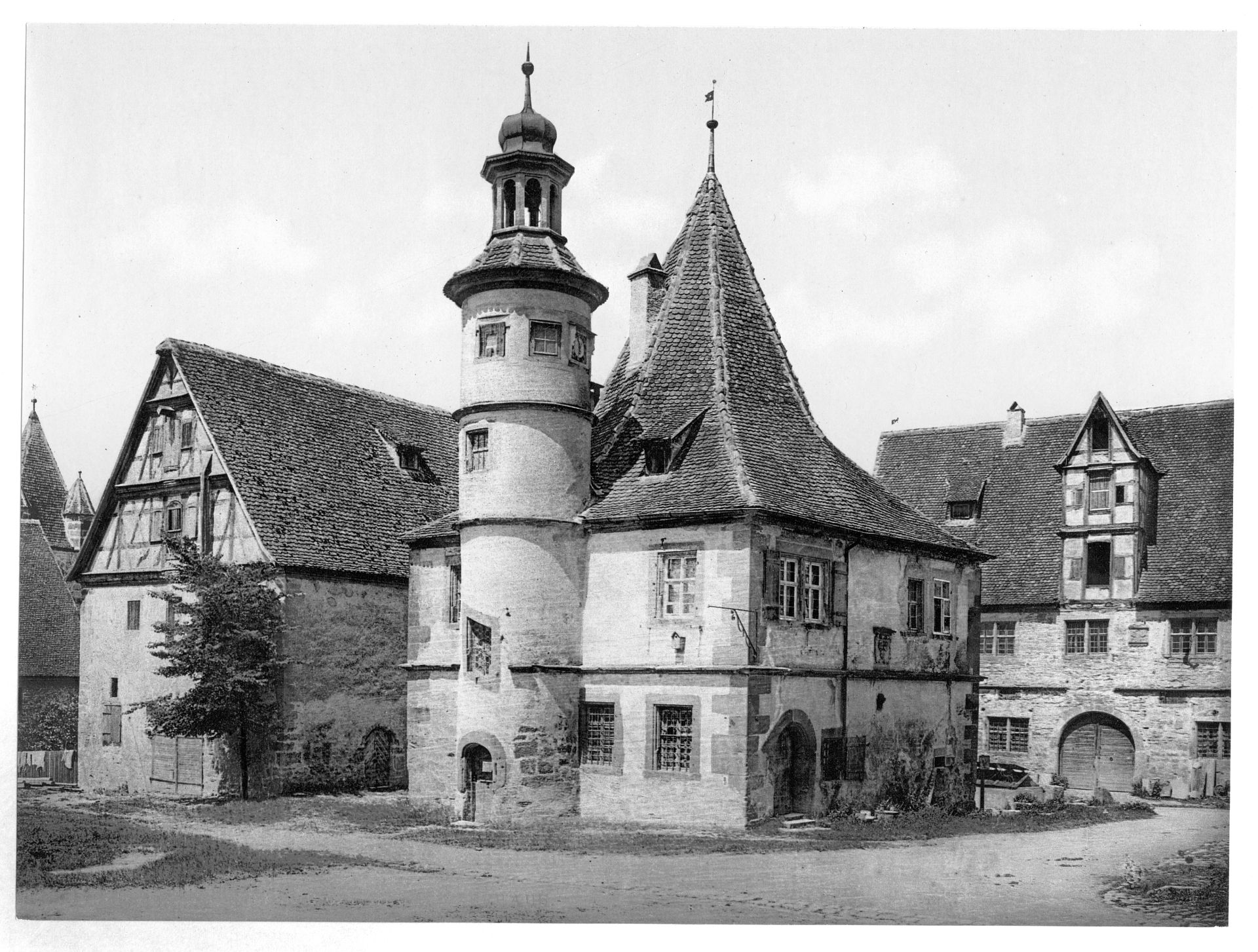 Gamekeepers house (i.e.Hegereiterhaus), Rothenburg (i.e. ob der Tauber), Bavaria, Germany