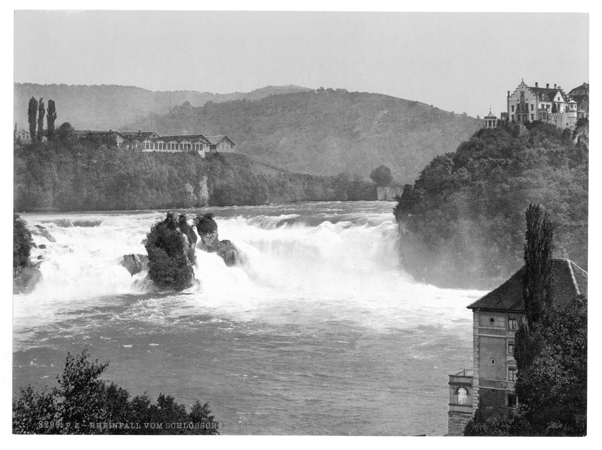 The Falls of the Rhine, from Castle Worth, Schaffhausen, Switzerland