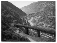 Vintage: Historic B&W photos of St. Gotthard Railway, Switzerland (1890s)