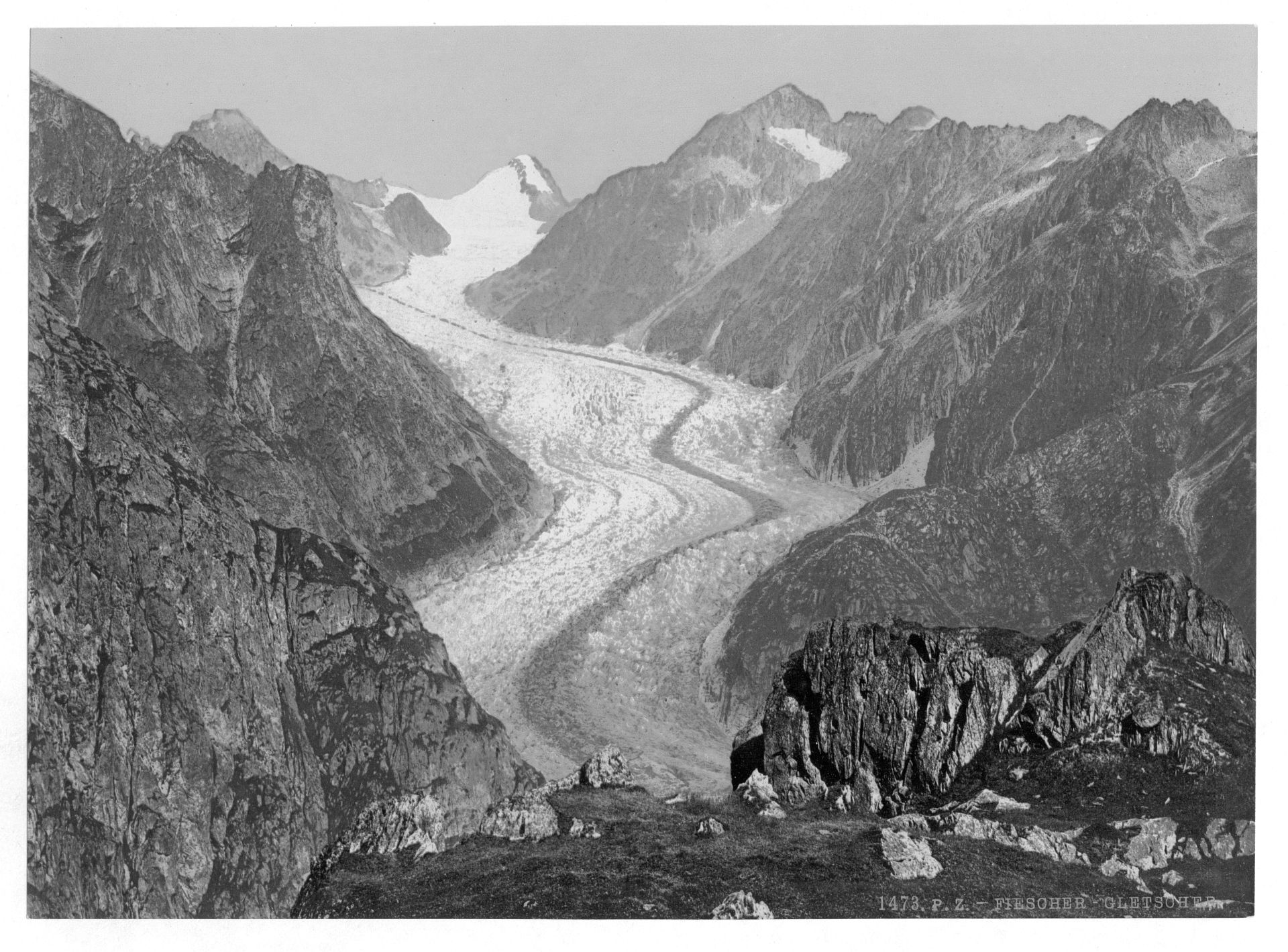 Fiescher Glacier, Valais, Alps of, Switzerland