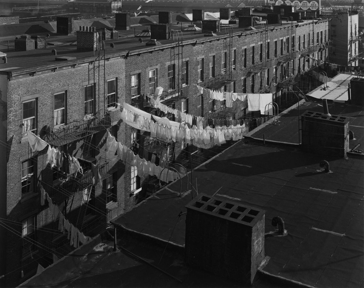 Tenement Rooftops, Hoboken, New Jersey  1974