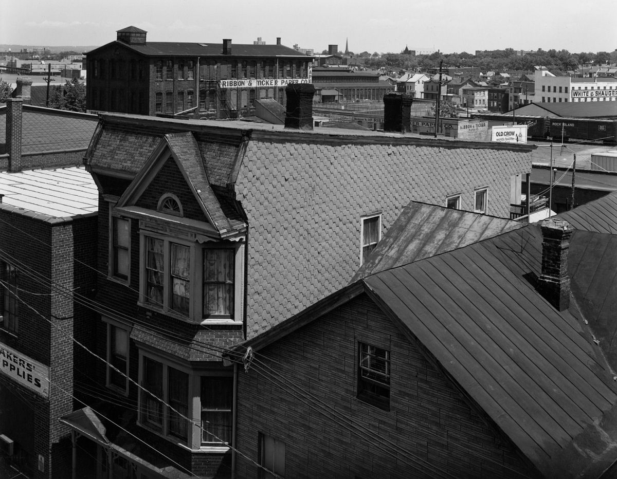 Rooftops, 21st and King Street, Paterson, New Jersey  1969