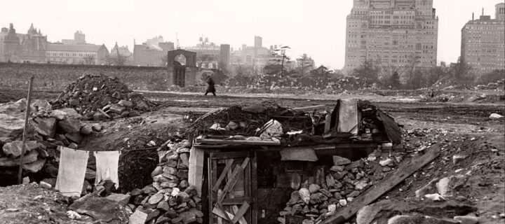 Vintage: Hooverville in New York City (1930s)