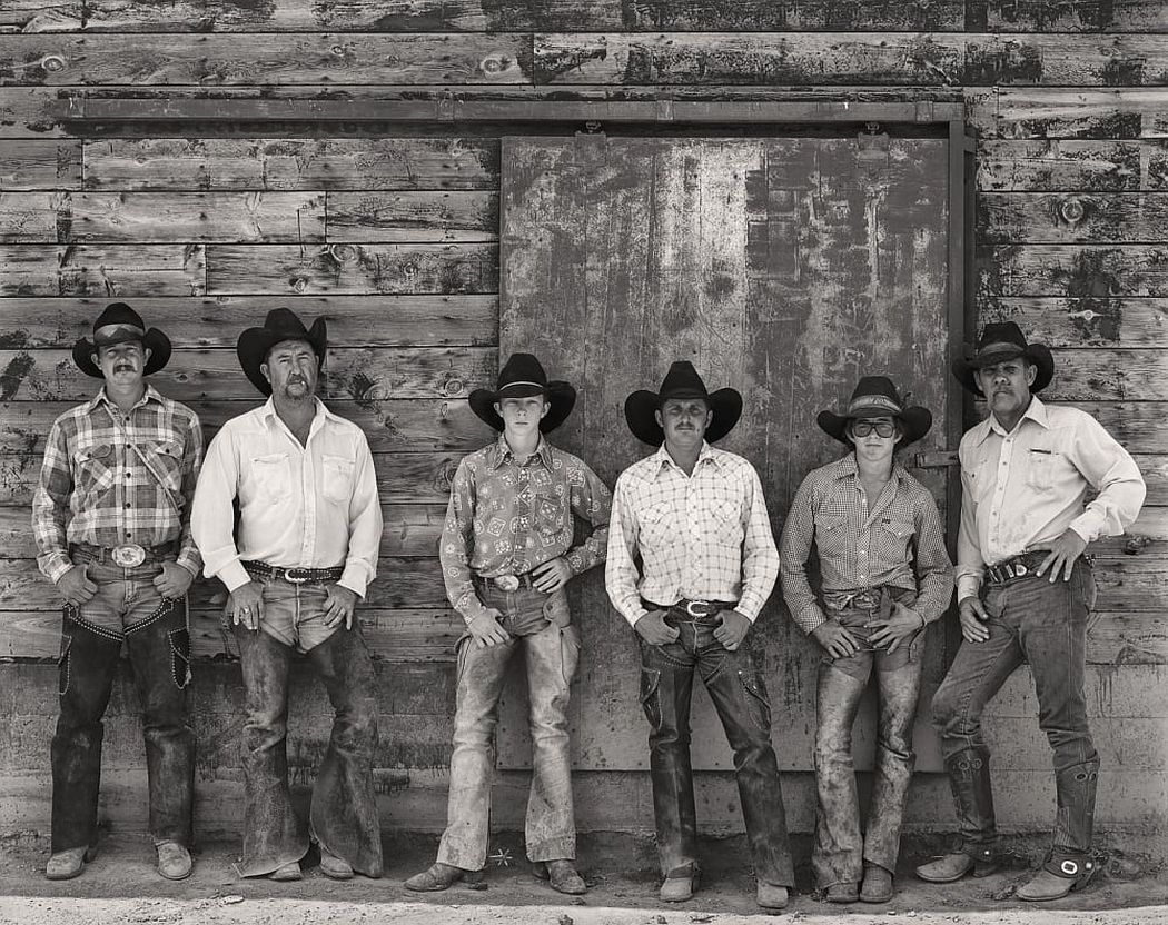  Jay Dusard - Jack Chatfield, Burl Wynn, Jason Eicke, Steve Lewis, Monte Wynn and Jim Eicke, Bell Ranch, New Mexico, 1981 