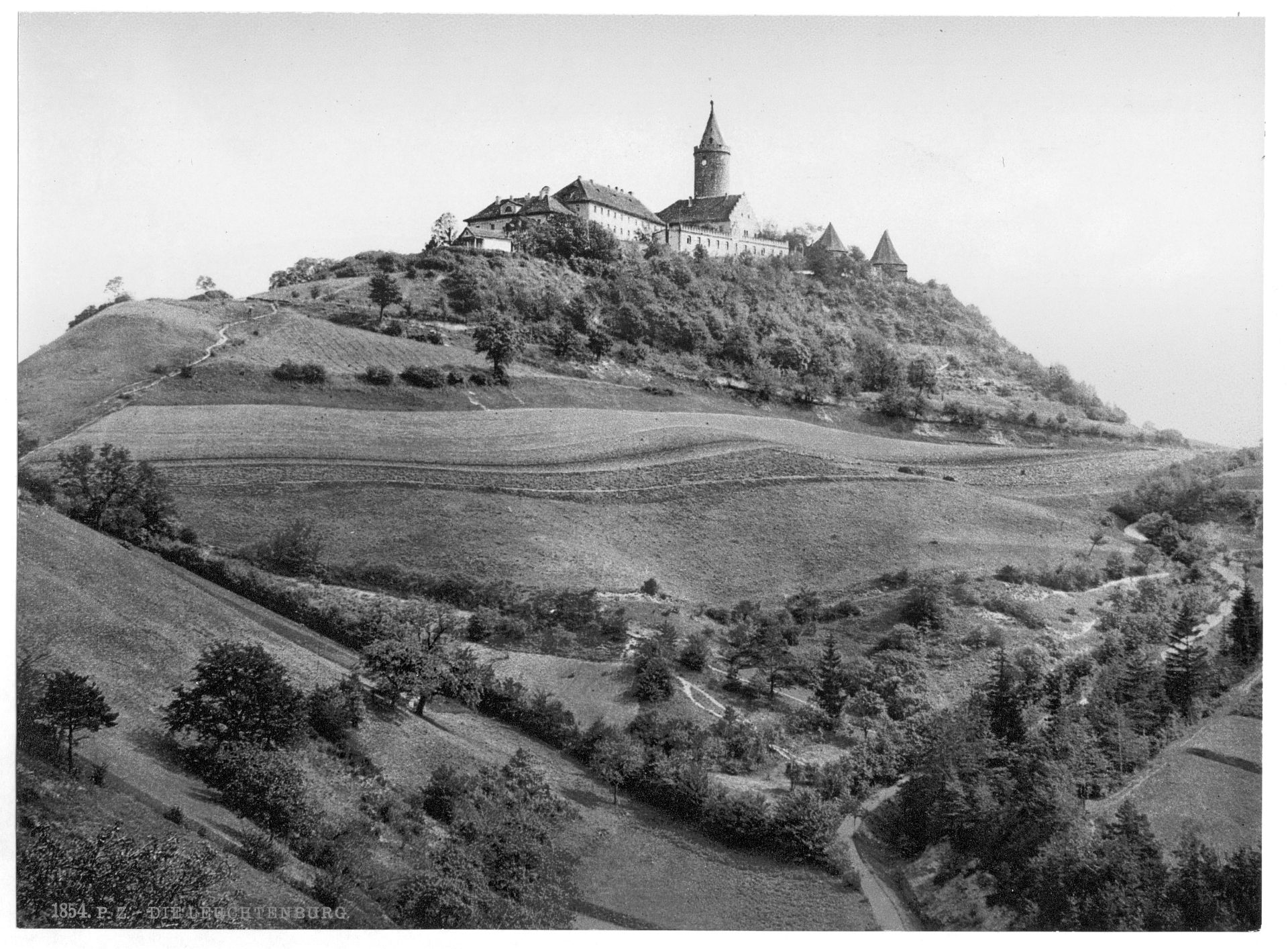 Kyffhauser and Monument from Gitenkopf, Thuringia, Germany