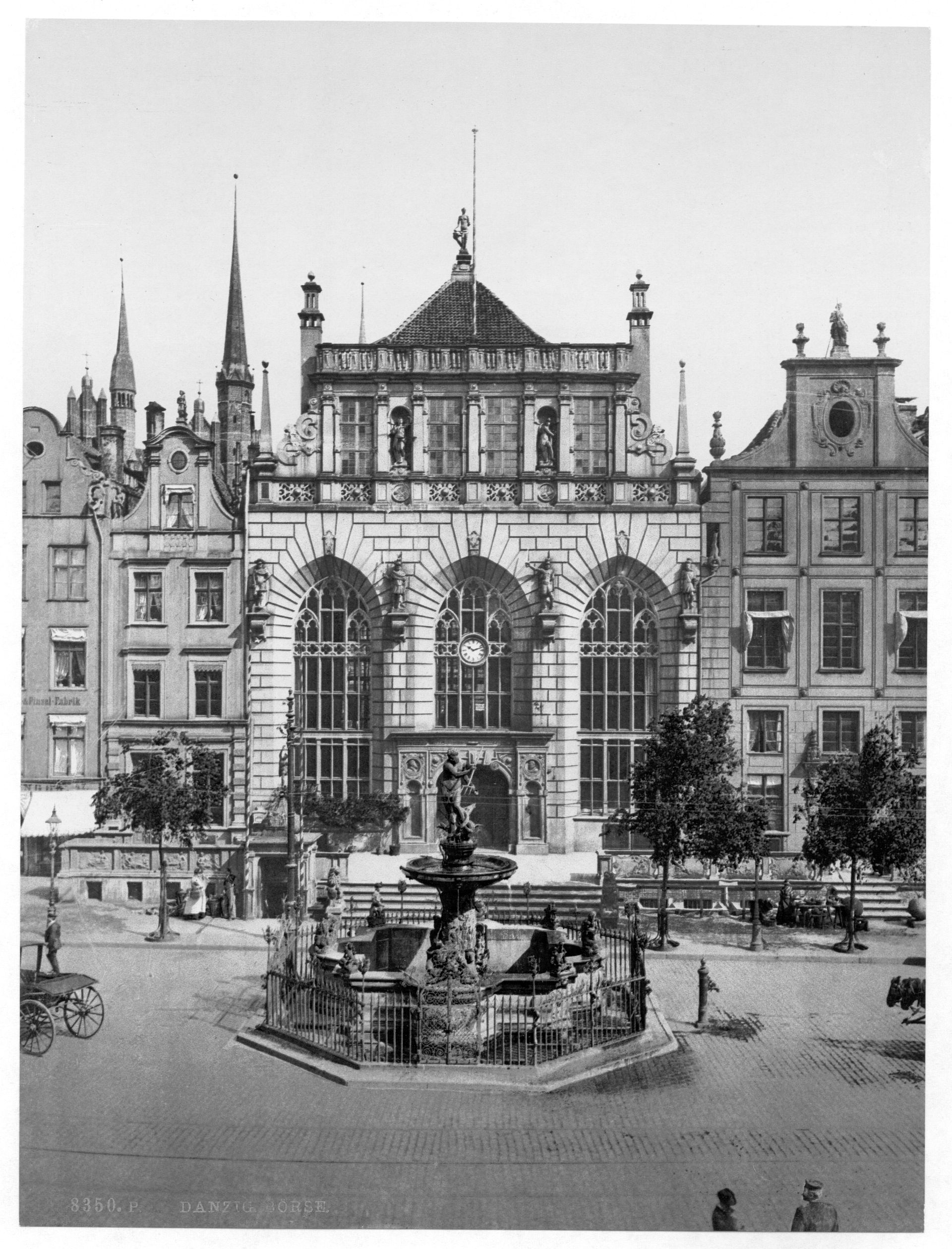 The Exchange and Artushof, Danzig, West Prussia, Germany (i.e., Gdańsk, Poland)