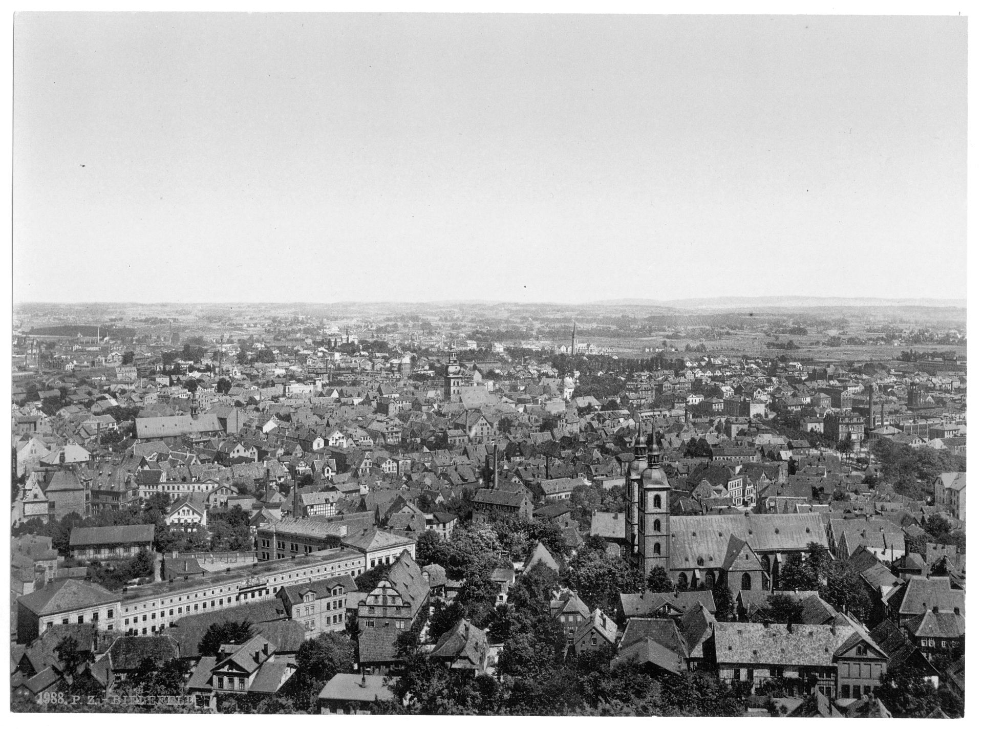 General view, Bielefield (i.e., Bielefeld), Westphalia, Germany