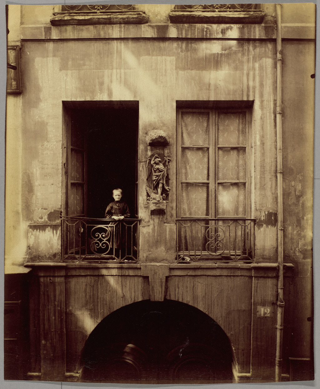 Old College of Chanac, 12 rue de Bièvre, 1900, Eugène Atget. Albumen silver print. Getty Museum